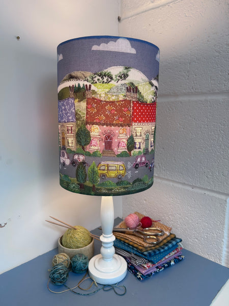 Lampshade - ‘Sunny Street’ with cut out windows.