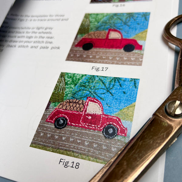 Mountain Street Scene Project Bag Kit - Instructions Booklet and Background Panel ONLY