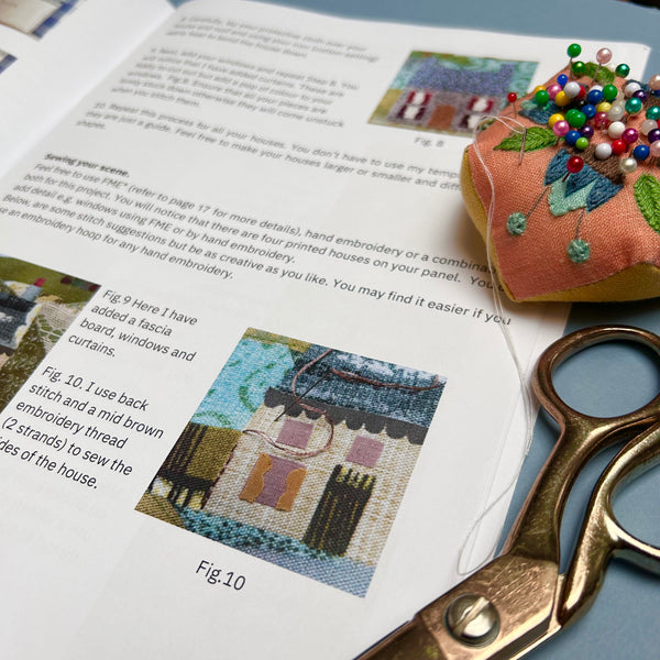 Mountain Street Scene Project Bag Kit - Instructions Booklet and Background Panel ONLY