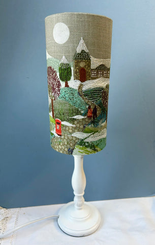 Lampshade (mini) - A Winter Stroll.