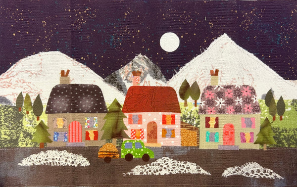 Winter Cottages - Embroidered Lantern Kit