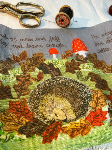 Hedgehog Hideaway - Printed Panel only.