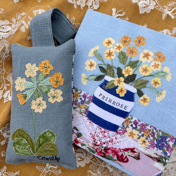 Lavender Bag - Cowslip with greeting card.