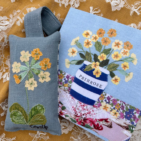 Lavender Bag - Cowslip with greeting card.