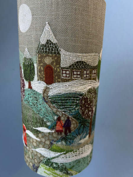 Lampshade (mini) - A Winter Stroll.
