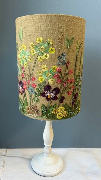 Lampshade - Spring Flowers with Mouse.