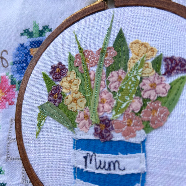 Spring Flower Bouquet #4 - Mini Hoop