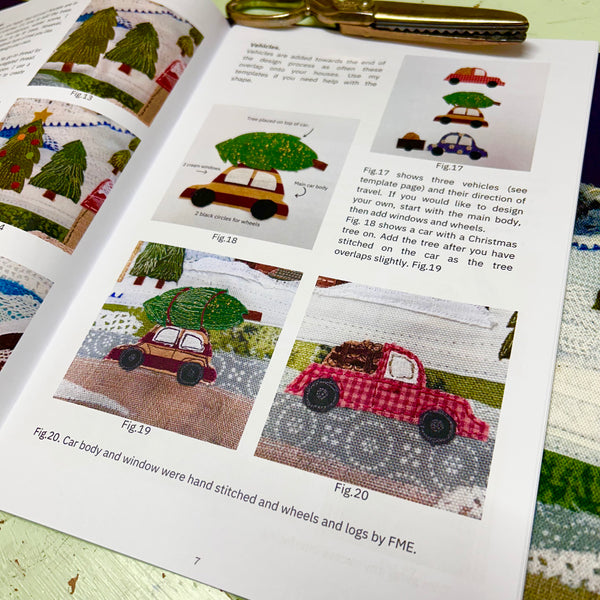 Winter Mountain Street Scene Project Bag Kit - Instruction Booklet and Background panel ONLY.