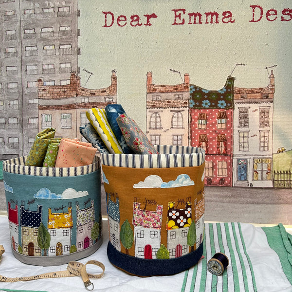 Fabric Bowl - Happy Houses