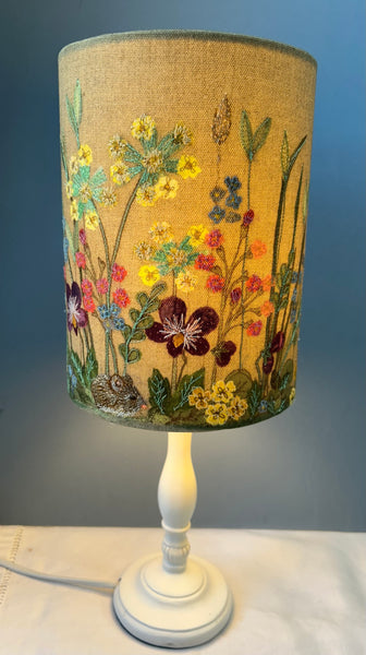 Lampshade - Spring Flowers with Mouse.