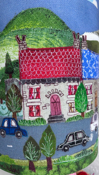 Lampshade - ‘Sunny Street’ with cut out windows.