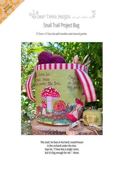 Snail Trail Project Bag - Instruction Booklet and Panel only.