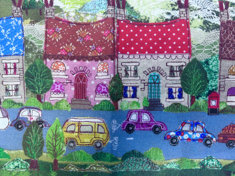Sunny Street printed panel.