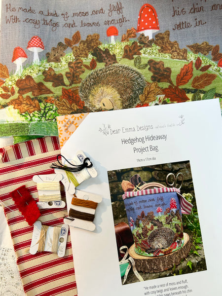 Hedgehog Hideaway - Project Bag - Complete Kit