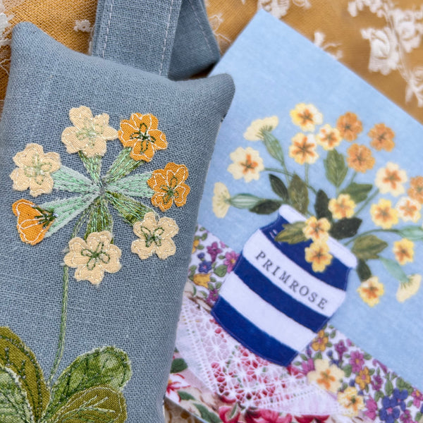 Lavender Bag - Cowslip with greeting card.