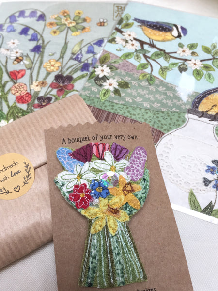 Bouquet Brooch - Spring Flowers