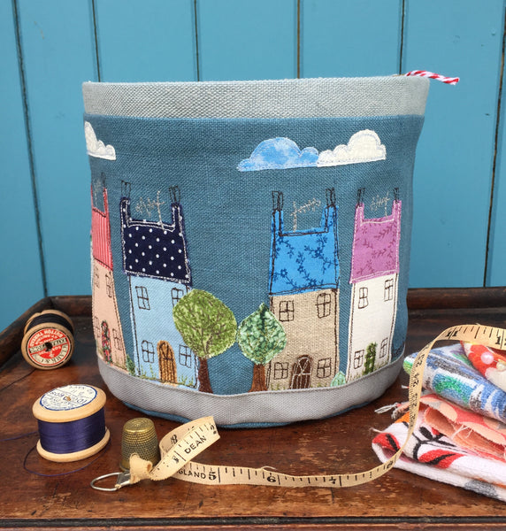 Fabric Bowl - Happy Houses