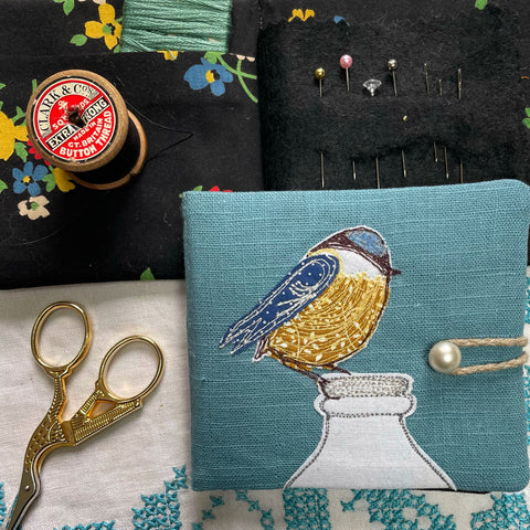 Needle Case - Blue Tit On Milk Bottle