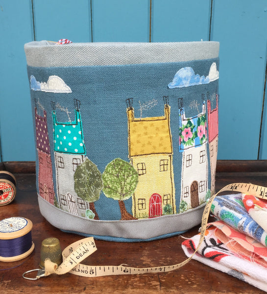 Fabric Bowl - Happy Houses