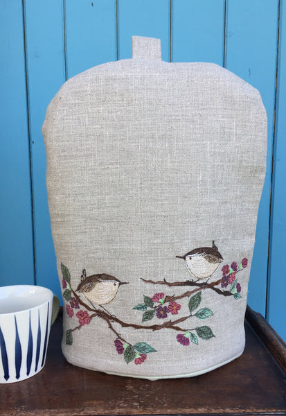 Cafetiere Cosy - Wren on blossom
