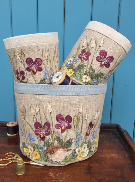 Fabric bowl - Wren and Wildflowers
