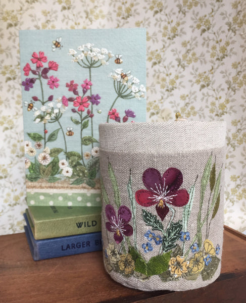 Fabric pot - Botanical Spring flowers